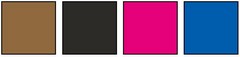 Noisette, Nero, Fucsia, Blu Oceano