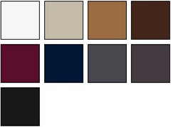 Bianco Ecru Camel Moka Bordeaux BluScuro Grafite Antracite Nero